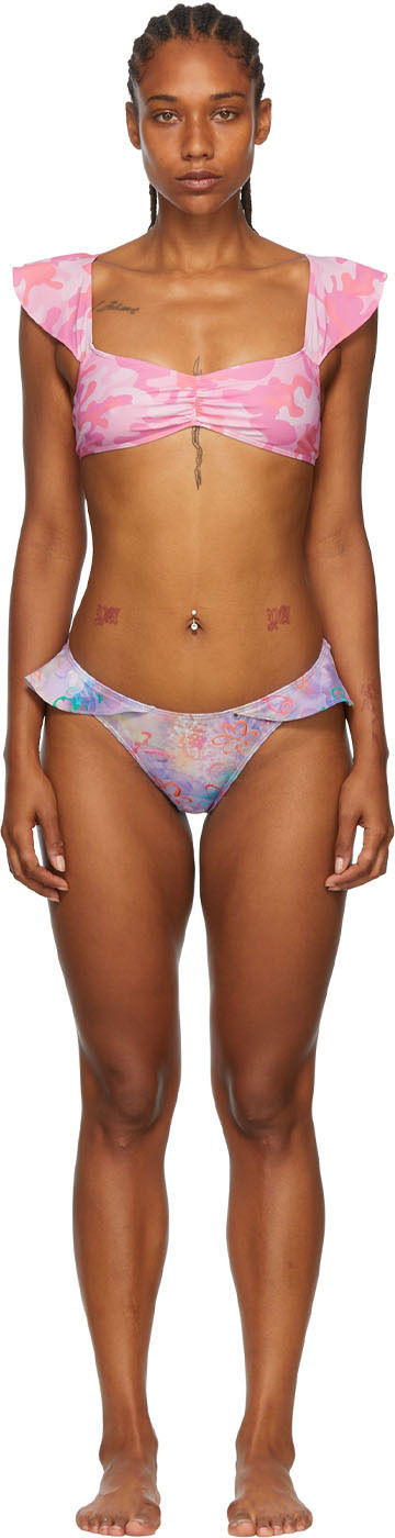 Plavky Collina Strada Collina Strada Recycled Nylon Bikini Ružová | XX2124, 0