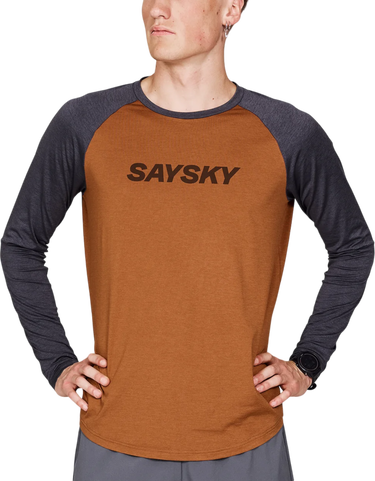 Tričko Saysky Saysky Logo Pace Long Sleeve T-Shirt Hnedá | mmrls21c4005, 0
