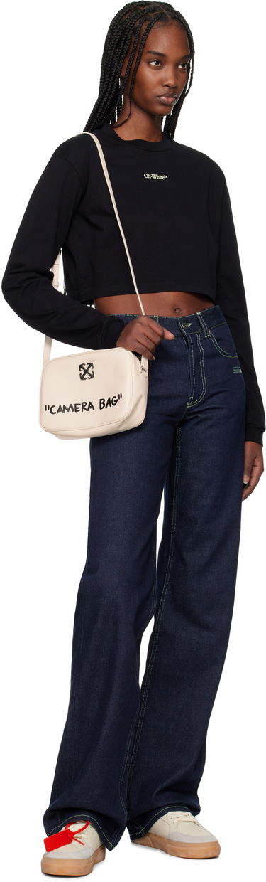 Taška cez rameno Off-White Off-White Jitney Quote Camera Bag Béžová | OWNN18CC99LEA0010410, 3