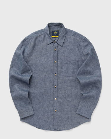 Košeľa Portuguese Flannel Flannel Longsleeves Shirt Modrá | AW24.084.INDIGO, 0