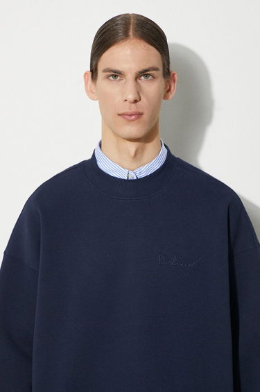 Mikina Lacoste Lacoste Crewneck Sweatshirt Navy | SH7470, 3