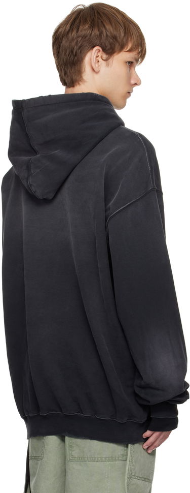 Mikina Ann Demeulemeester Ann Demeulemeester Ollie High-Comfort Hoodie with Printed Patches Čierna | B0013214-FA639-098, 2