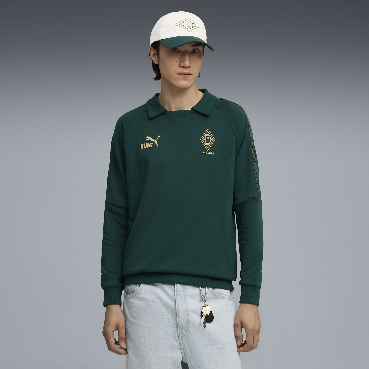 Polo tričko Puma Borussia Mönchengladbach KING Training Polo Shirt Zelené | 781498_18, 1
