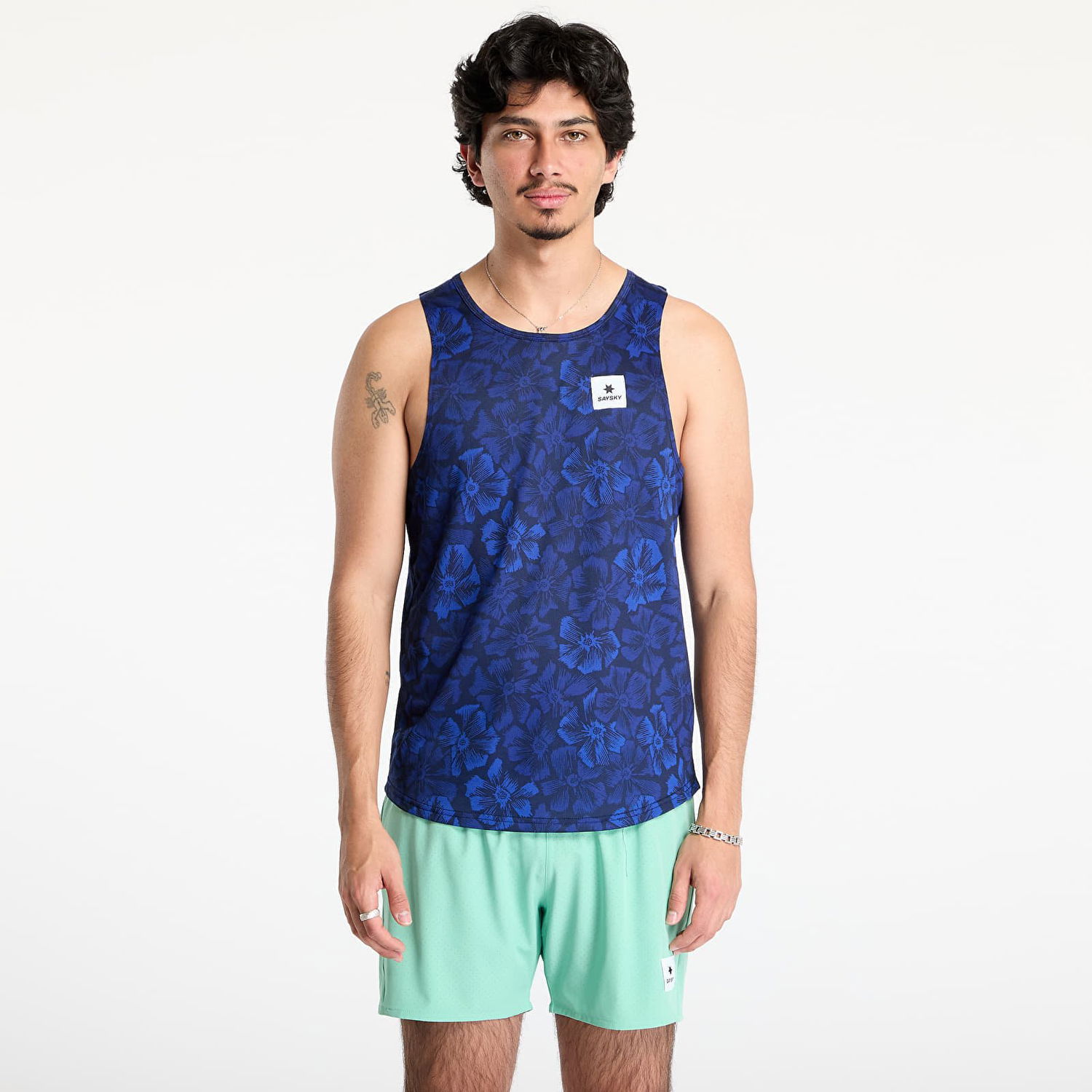 Tielko Saysky SAYSKY Flower Combat Singlet Modrá | NMRSI31C1029, 0