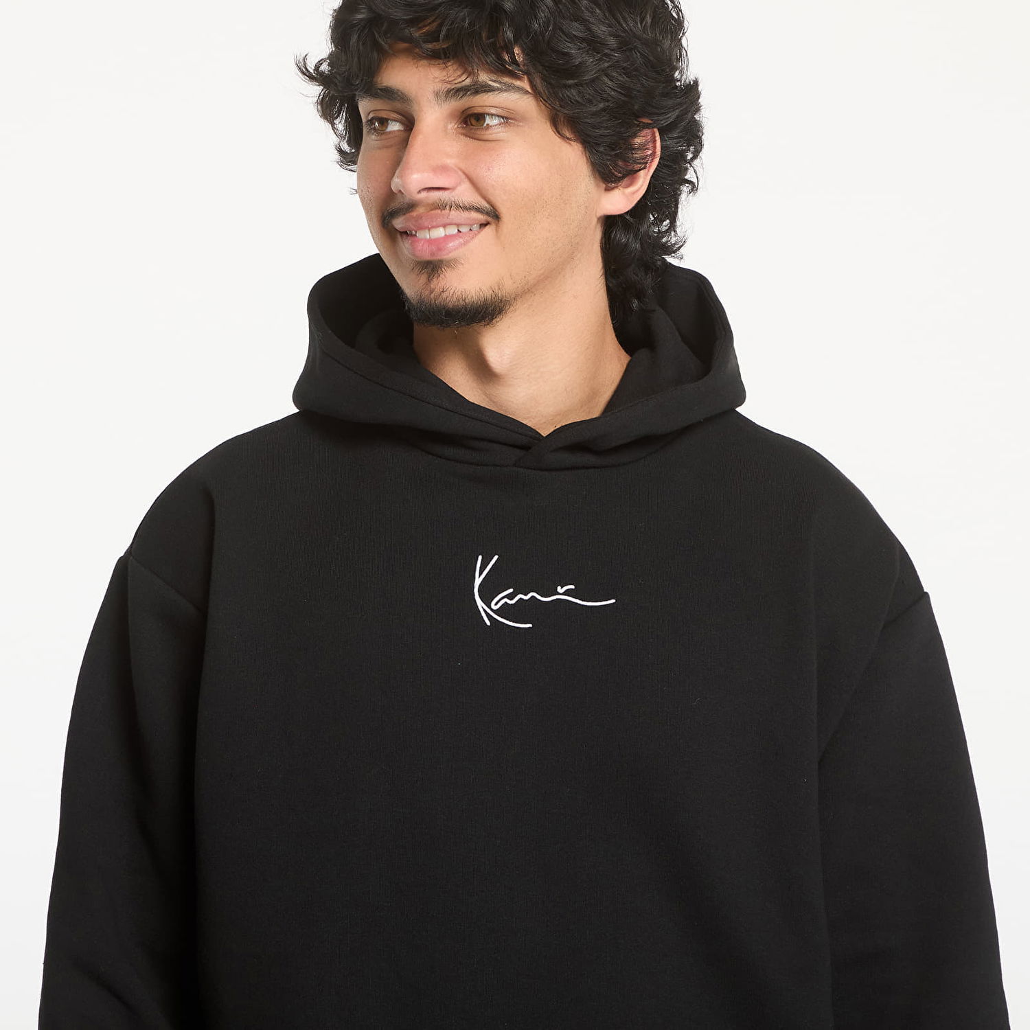 Mikina Karl Kani Small Signature Essential OS Hoodie Black Čierna | KM-HD021-001-01, 1
