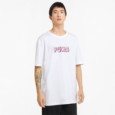 Tričko Puma Downtown Graphic Tee L Biela | 530899-02, 0