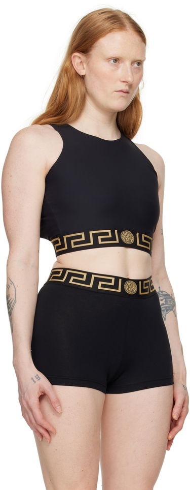 Tielko Versace Versace Greca Border Sports Bra Čierna | 1010783_1A06229_1B000, 1