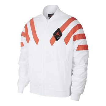 Bomber bunda Jordan Jordan SRT LGC Stripe Nylon Zipper Jacket Biela | BV5406-100, 0