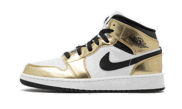 Tenisky a topánky Jordan Air Jordan 1 Mid "White Metallic Gold" Metalická | DC1419-700, 0