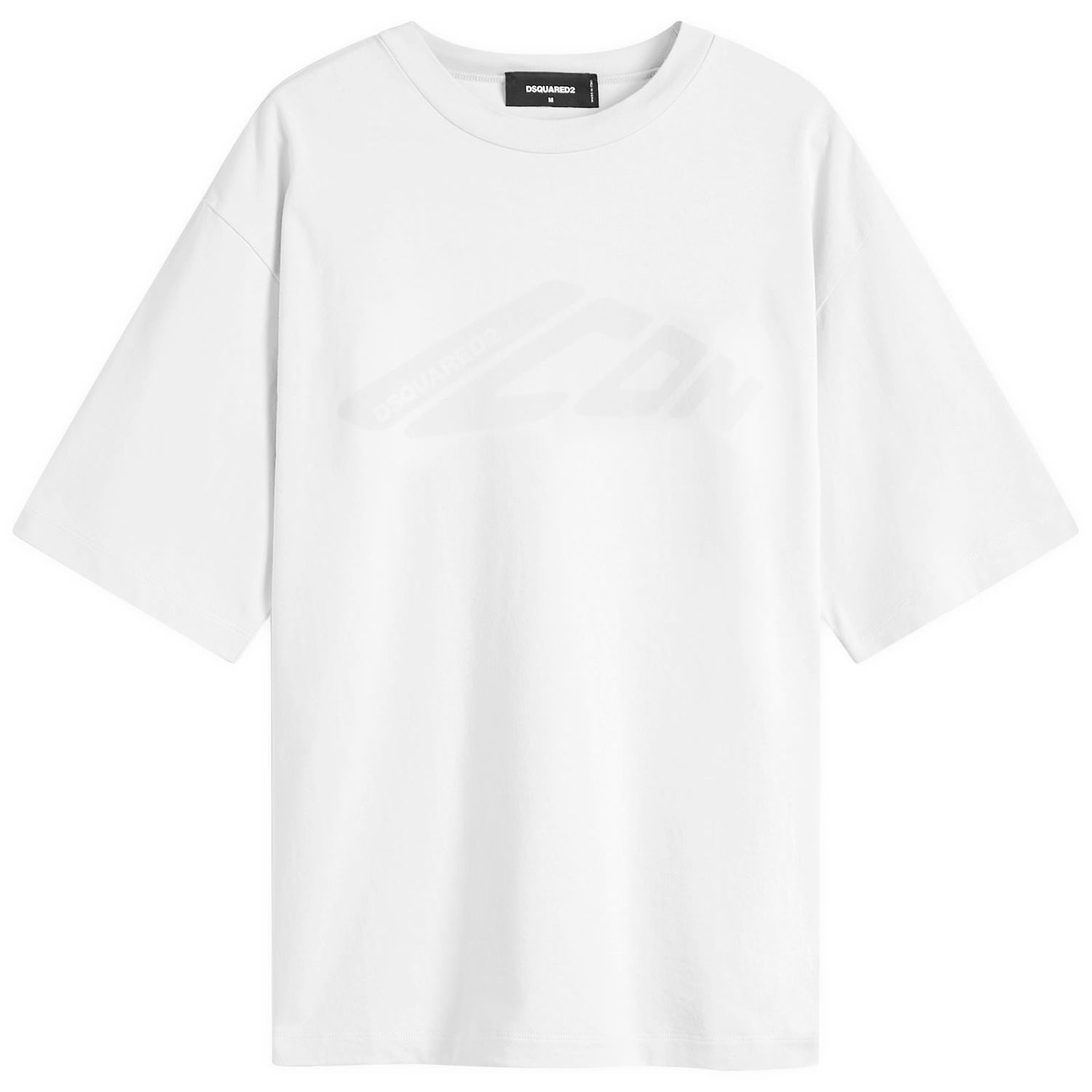 Tričko DSQUARED2 ICON Loose Fit T-Shirt Biela | S79GC0107-S24583-100, 0