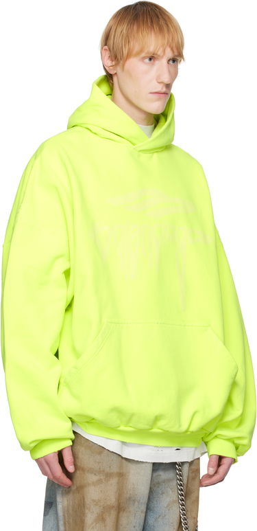 Mikina Balenciaga Balenciaga 3B Liquified Hoodie Žltá | 803265TRVS9, 1