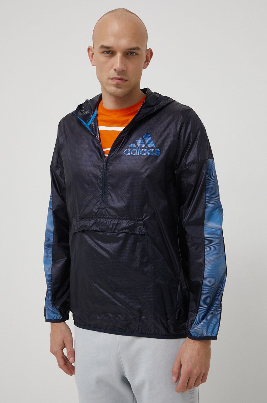 Vetrovka adidas Originals adidas Season Windbreaker Oversize Navy | HD4335, 0