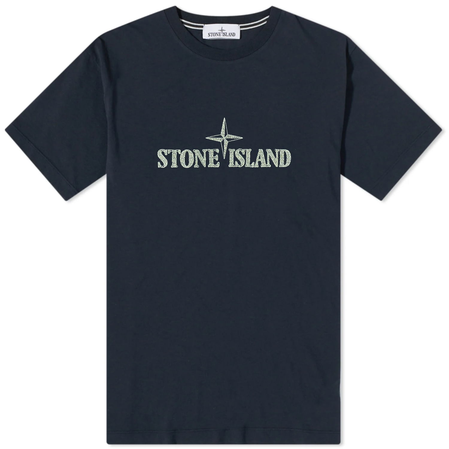 Tričko Stone Island Stitches Logo Sleeve Tee Navy | 781521579-V0020, 0