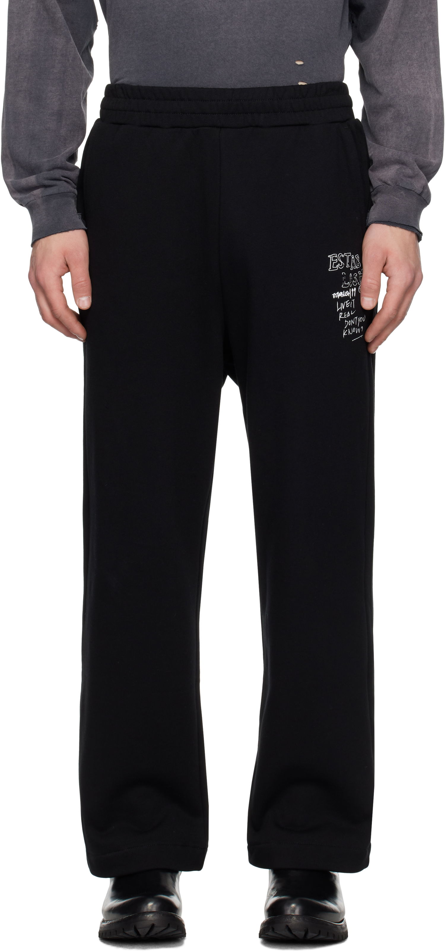 Tepláky izzue Relaxed-Fit Sweatpants Čierna | IZXPTN6722W4NBKX, 0