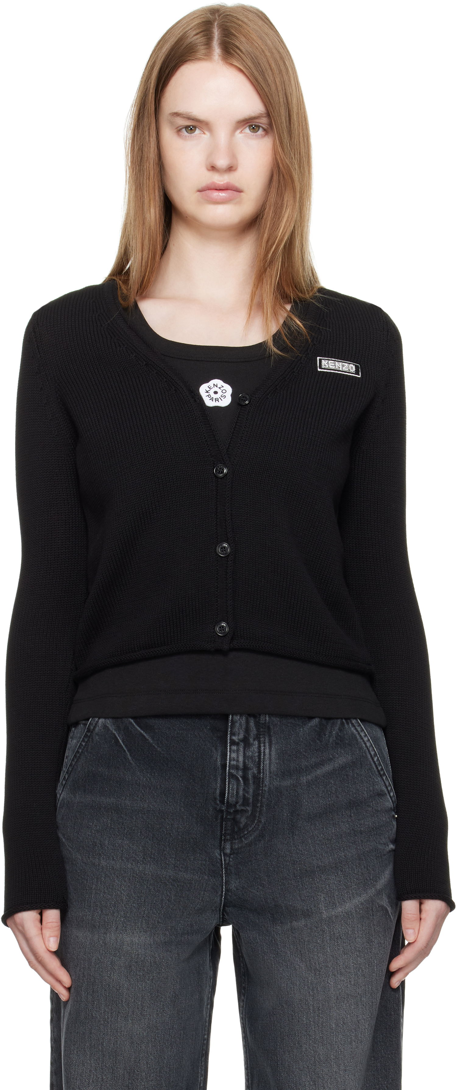 Sveter KENZO Kenzo Paris 'KENZO City' Cardigan Čierna | FF62CA7113BC, 0