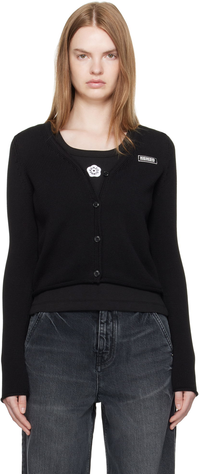 Sveter KENZO Kenzo Paris 'KENZO City' Cardigan Čierna | FF62CA7113BC