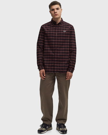 Košeľa Fred Perry Brushed Tartan Oxford Shirt Červená | M8714-K22, 1