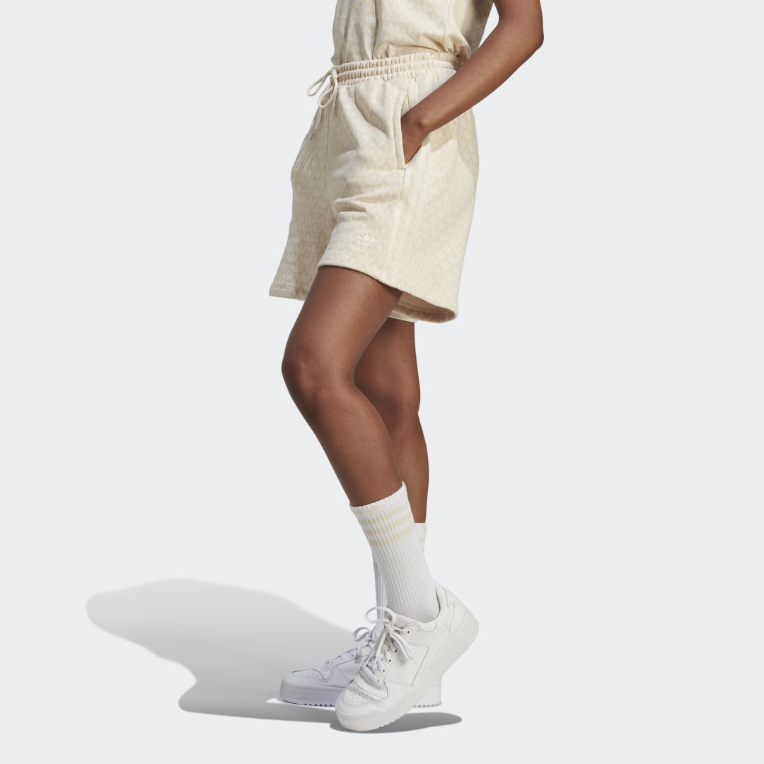 Šortky adidas Originals Trefoil Monogram Shorts Biela | IJ6000, 0