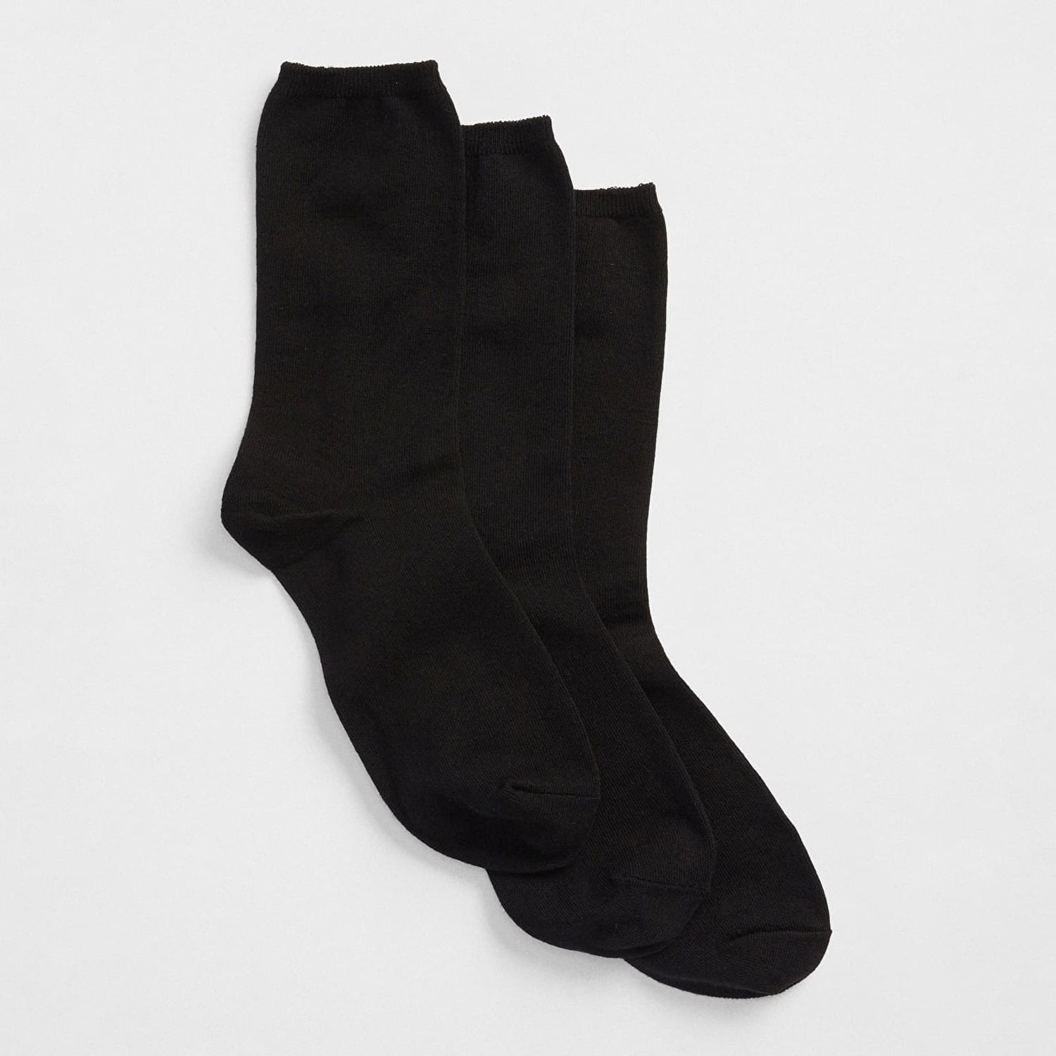 Ponožky GAP Socks Crew Socks 3-Pack Black Čierna | 282680-01, 0