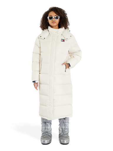 Kabáty Tommy Hilfiger Alaska Long Puffer Coat Biela | DW0DW14287 ACG