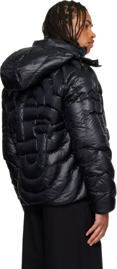 Prešívaná bunda Casablanca Monogram Quilted Nylon Down Puffer Jacket Čierna | M-AW25-OT-140-01, 2
