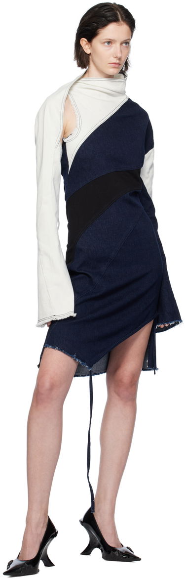 Šaty Ottolinger Ottolinger Asymmetric Denim Minidress Modrá | 1704311, 3