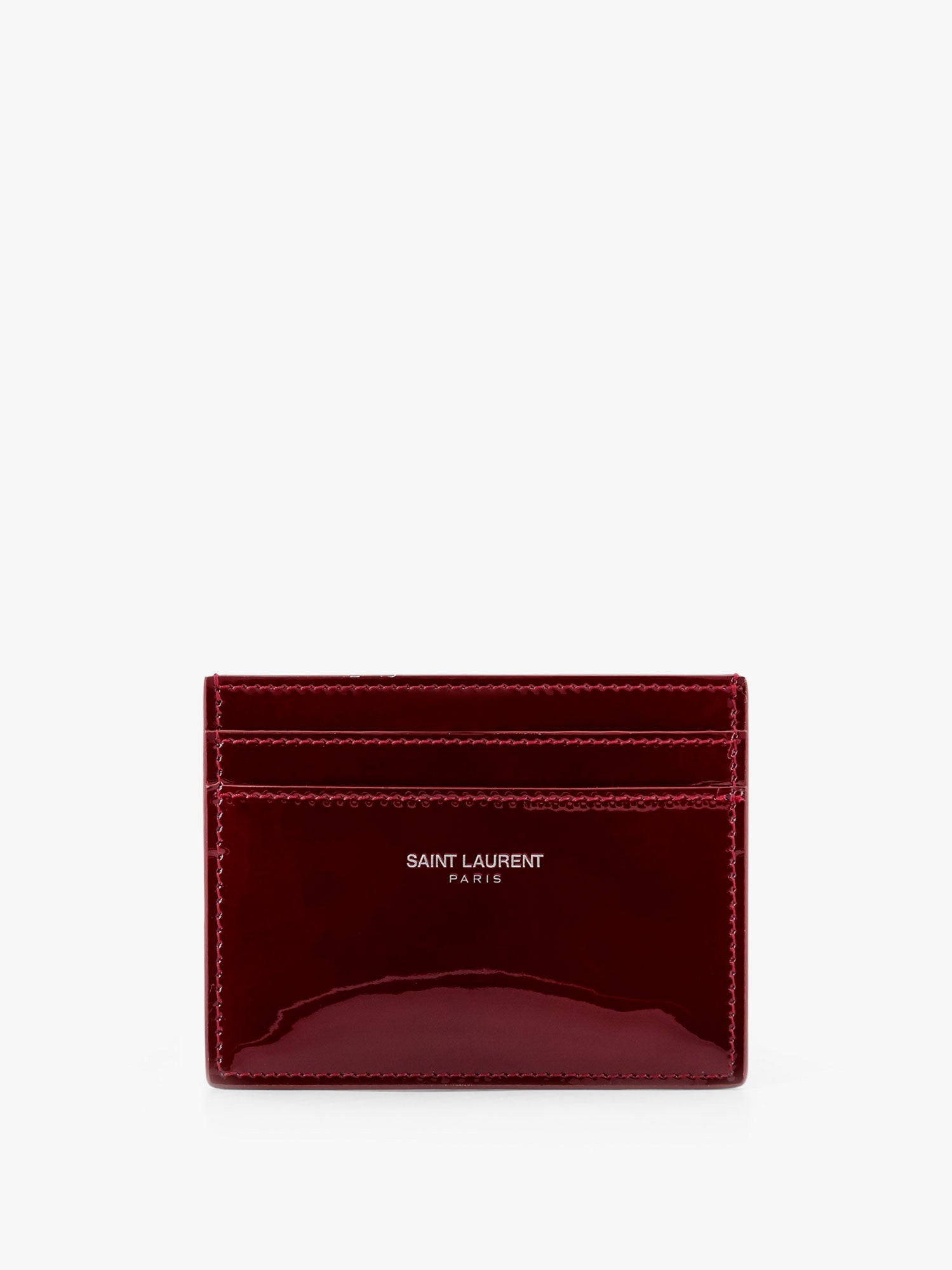Peňaženka Saint Laurent Saint Laurent Patent Leather Card Holder Červená | 375946AAEJV6947, 0
