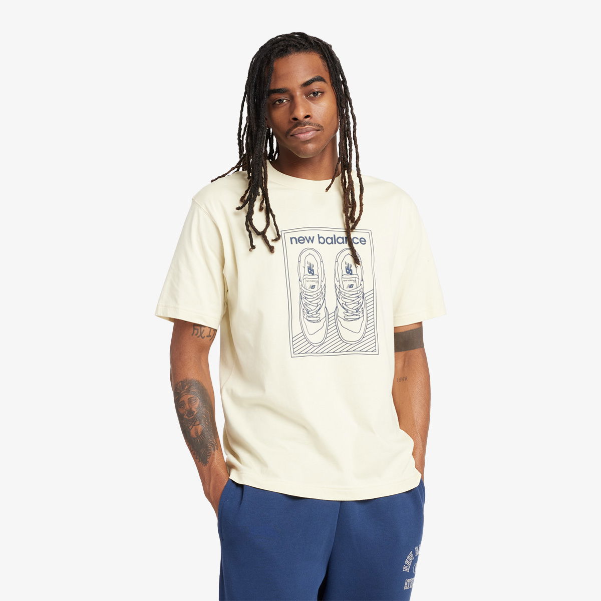 Tričko New Balance Relaxed 550 Tee Béžová | MT43566-PAM, 0