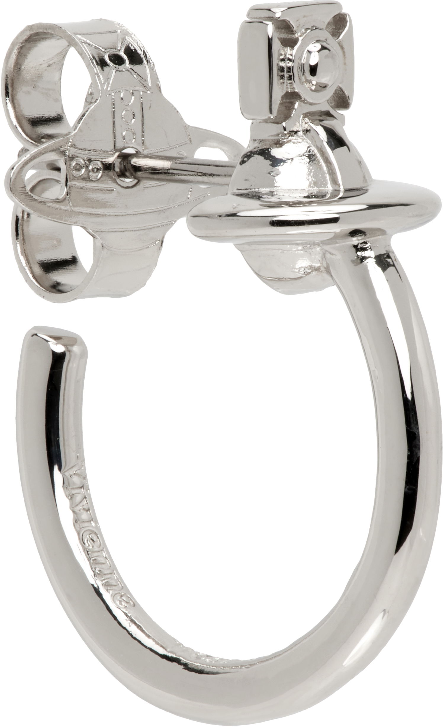 Náušnice Vivienne Westwood Single Hoop Earring Metalická | 6203008D-02P019-, 1