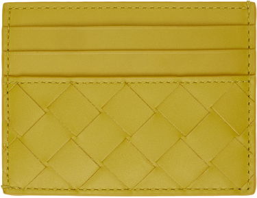 Peňaženka Bottega Veneta Intrecciato Card Holder Žltá | 635057-VCPQ3, 1