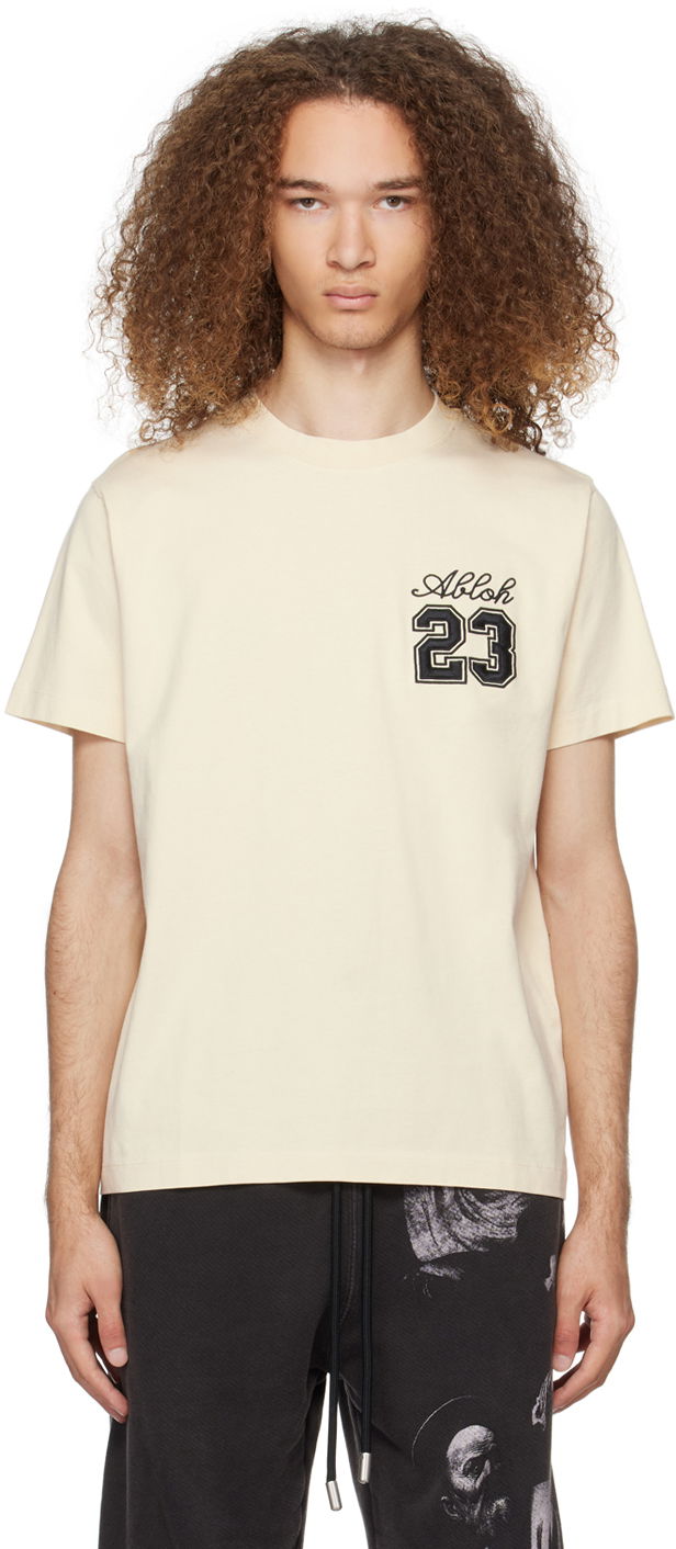 Tričko Off-White '23' T-Shirt Béžová | OMAA027S24JER0050310, 0