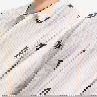 Košeľa Pop Trading Company Pop Trading Company Letters Striped Shirt, Size Large Biela | POPSS25-03-007, 5
