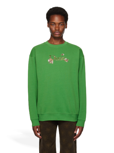 Mikina Dime Leafy Sweatshirt Zelené | DIME23D1F16GRN