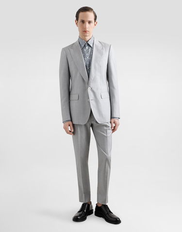 Súprava Dolce & Gabbana Dolce & Gabbana Deconstructed Single-Breasted Silk Suit Šedá | GK020TFU1NHS8290, 1