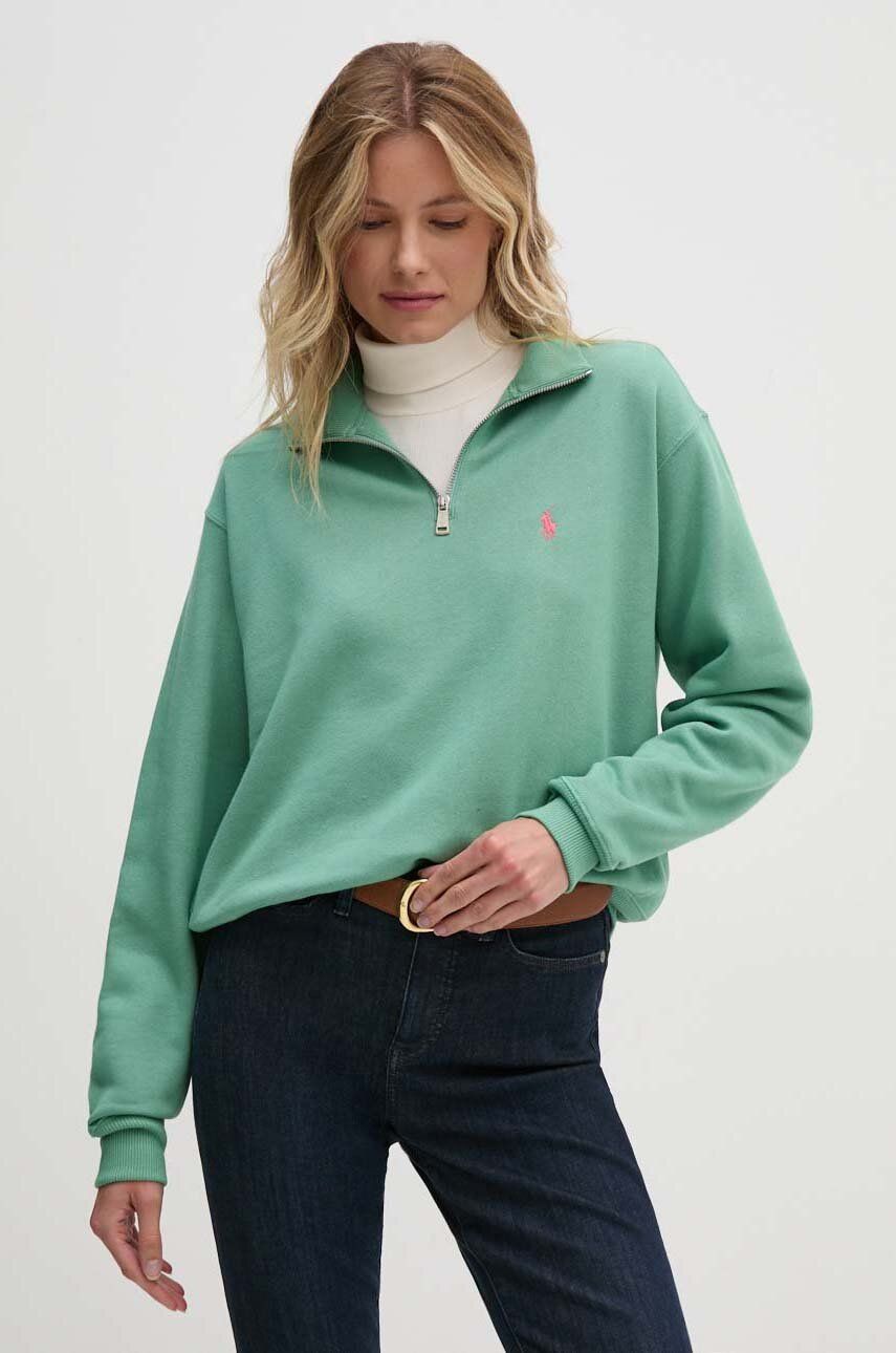Mikina Polo by Ralph Lauren Half Zip Sweatshirt Zelené | 211851659, 0