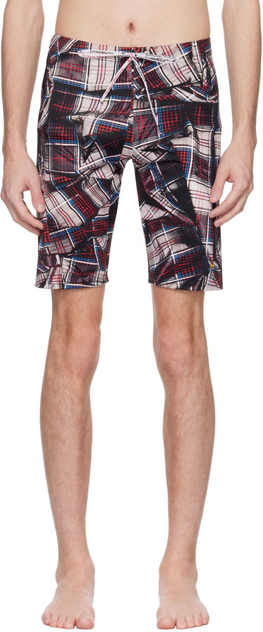 Plavky Vivienne Westwood Vivienne Westwood Draped Tartan Swim Shorts Rôznofarebný | 8101000M-J0099-, 0