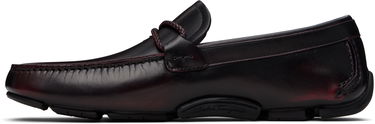 Tenisky a topánky FERRAGAMO Salvatore Ferragamo Gancini Ornament Driver Loafers Vínová | 778845, 2