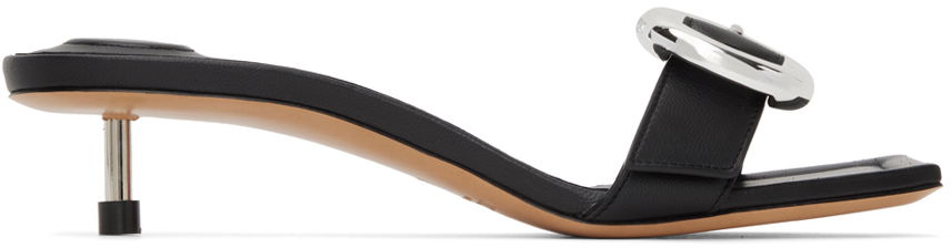 Tenisky a topánky Jacquemus Black Le Chouchou 'Les Sandales Regalo Basses' Heels Čierna | 23H233FO117-3073, 0