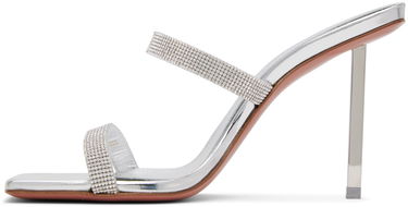 Doplnky Amina Muaddi Amina Muaddi Rih Crystal-Embellished Slipper Sandals Metalická | RIH SLIPPER METAL MESH, 2
