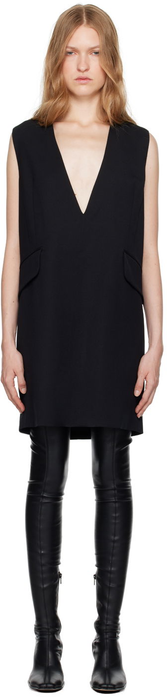 Šaty Maison Margiela Wool Minidress Čierna | S52DA0046 M35153, 0