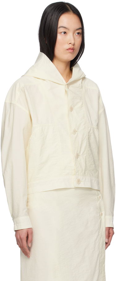 Bunda LEMAIRE LEMAIRE Women's Hooded Button-Up Jacket Biela | OW1067 LF1234, 1