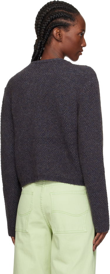 Sveter Eckhaus Latta Eckhaus Latta Yak Snap Cardigan Navy | 8257-EL-PF25-M -, 2