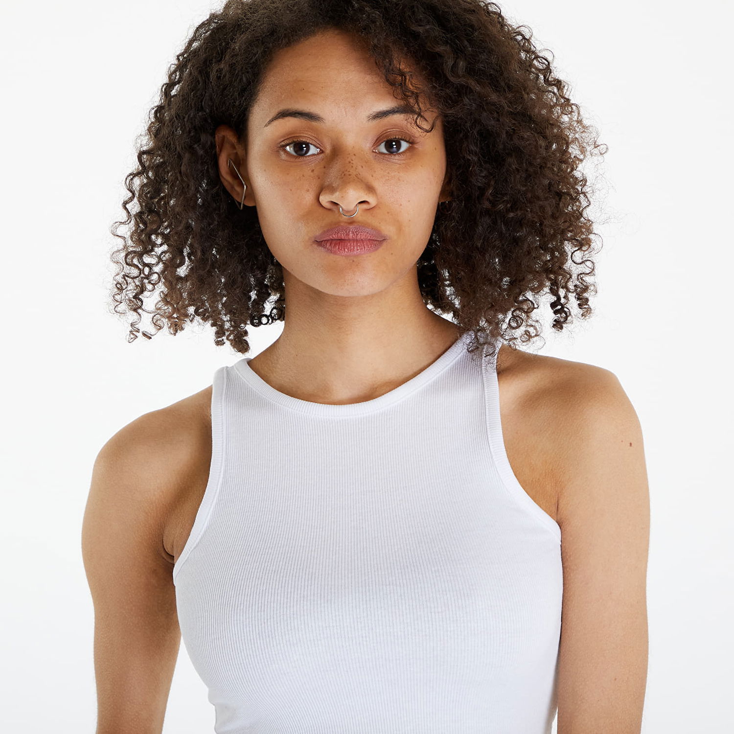 Tielko Urban Classics Top Ladies Organic Cropped Rib Top 2-Pack White/ Black Biela | TB6185A-02906, 1