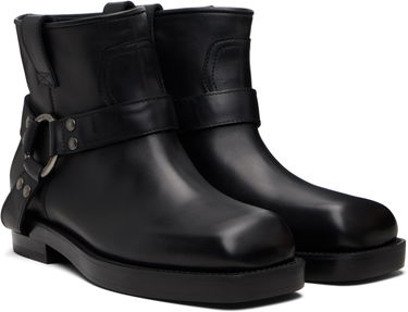 Tenisky a topánky Balmain Balmain Calfskin Leather Biker Ankle Boots Čierna | FM1TE365LVIT, 3