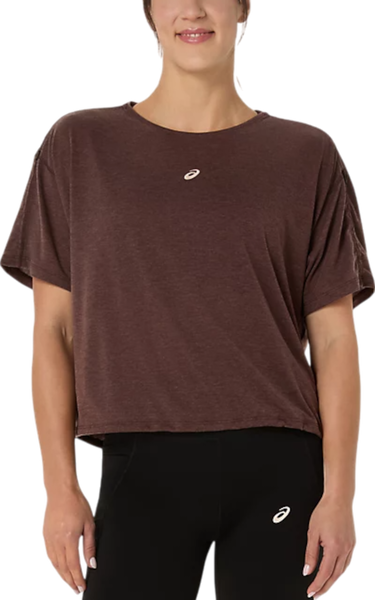 Crop Top Asics Asics Nagino Run Adjustable Short Sleeve T-Shirt Hnedá | 2012d140-201, 0