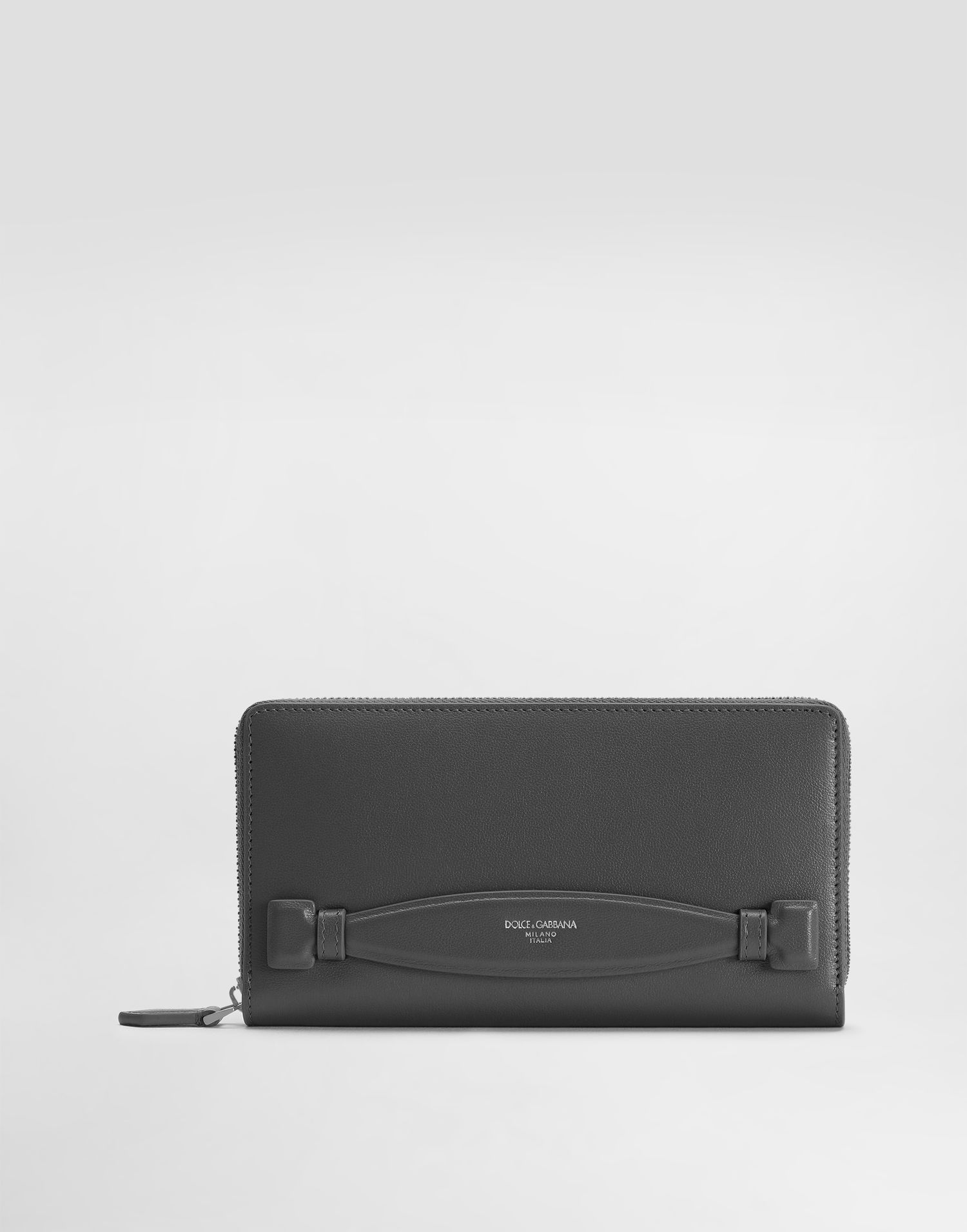Peňaženka Dolce & Gabbana Dolce & Gabbana Zip-Around Calfskin Wallet Šedá | BP1672AV95680730, 0