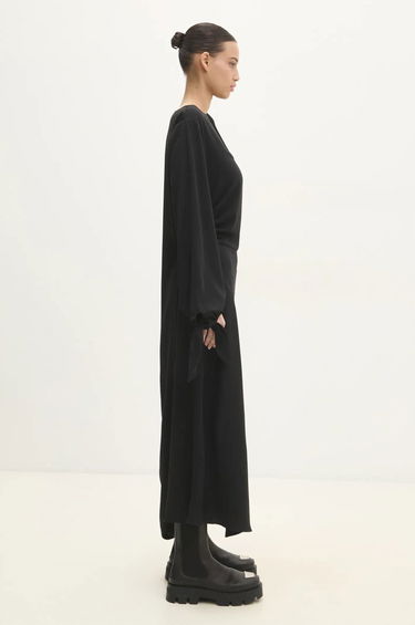 Šaty Samsoe Samsoe Samsoe Samsoe One-Sleeve Maxi Dress Čierna | F24400148, 3