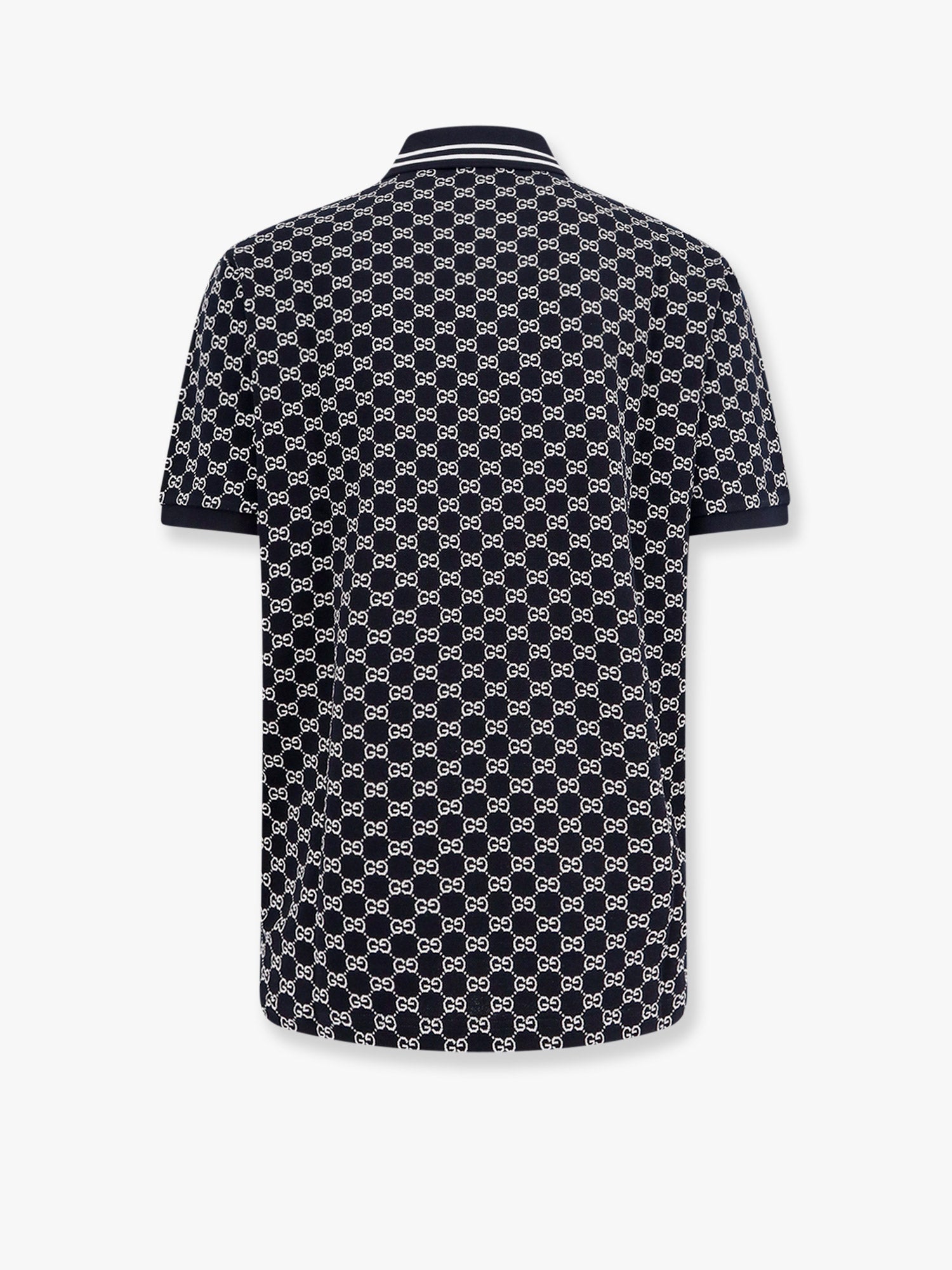 All-Over Patterned Polo Shirt