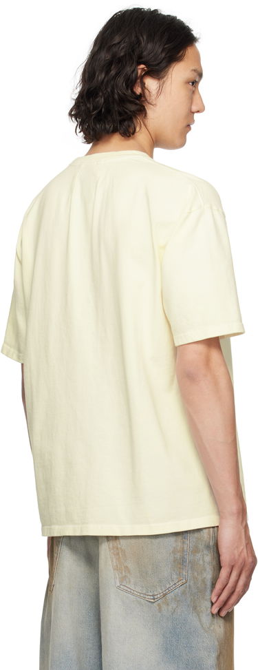 Tričko Rhude Rhude Distressed Logo T-Shirt Žltá | RHSS25TT23012, 2