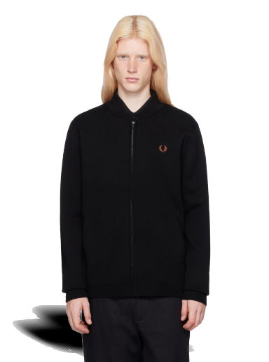 Sveter Fred Perry Embroidered Cardigan Čierna | K6827-102